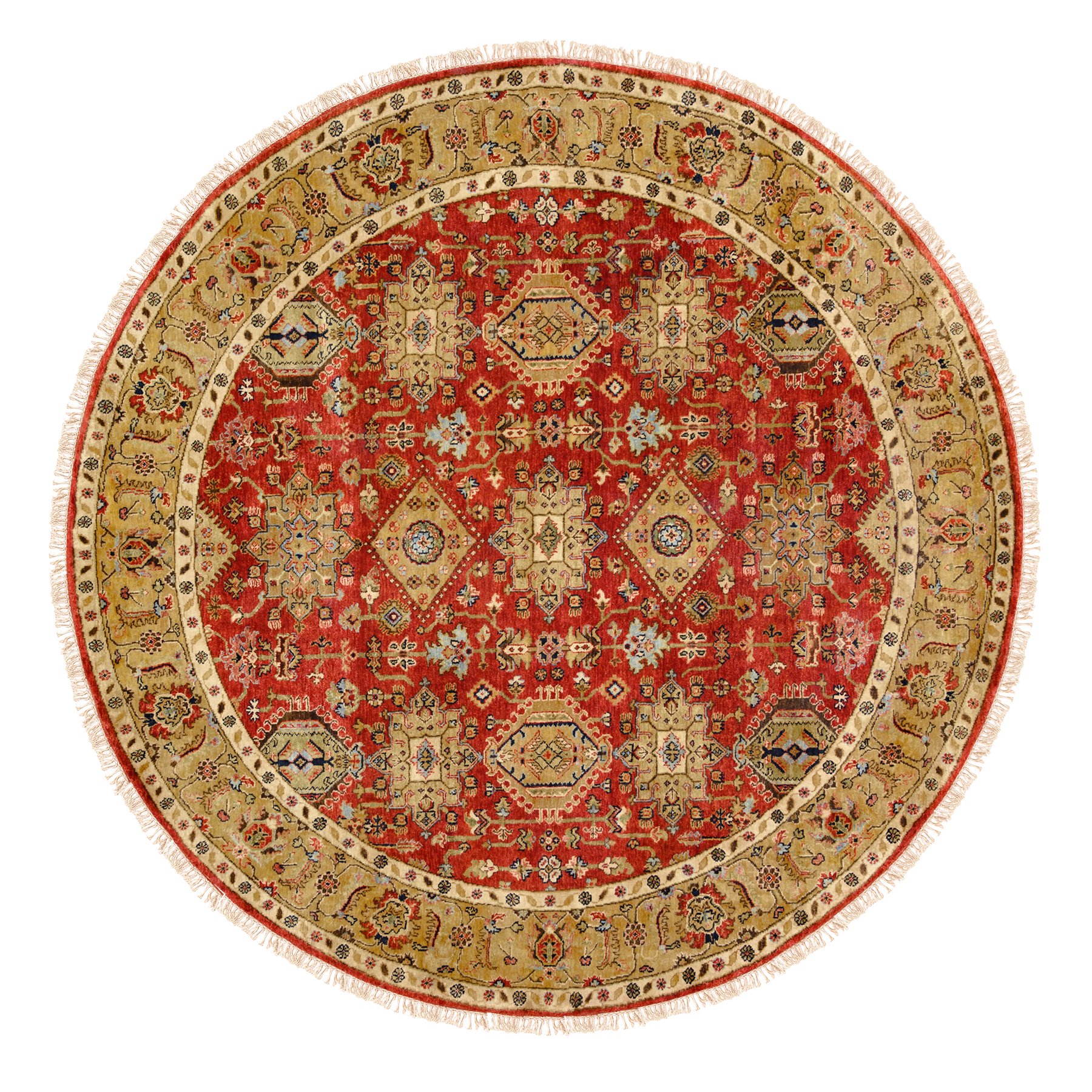 Traditional Wool Hand-Knotted Area Rug 7'9